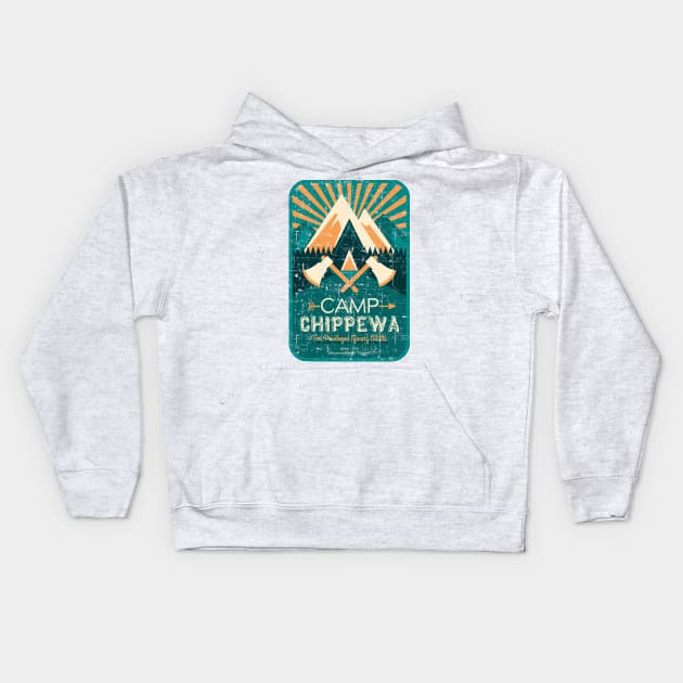 Camp Chippewa - From Addams Family Values Kids Hoodie by hauntedjack